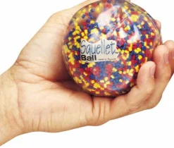 Vis Alle Varer (Særlige Behov)|Taktil / Følesans<Spordas Anti-stress bold - transparent m. perler