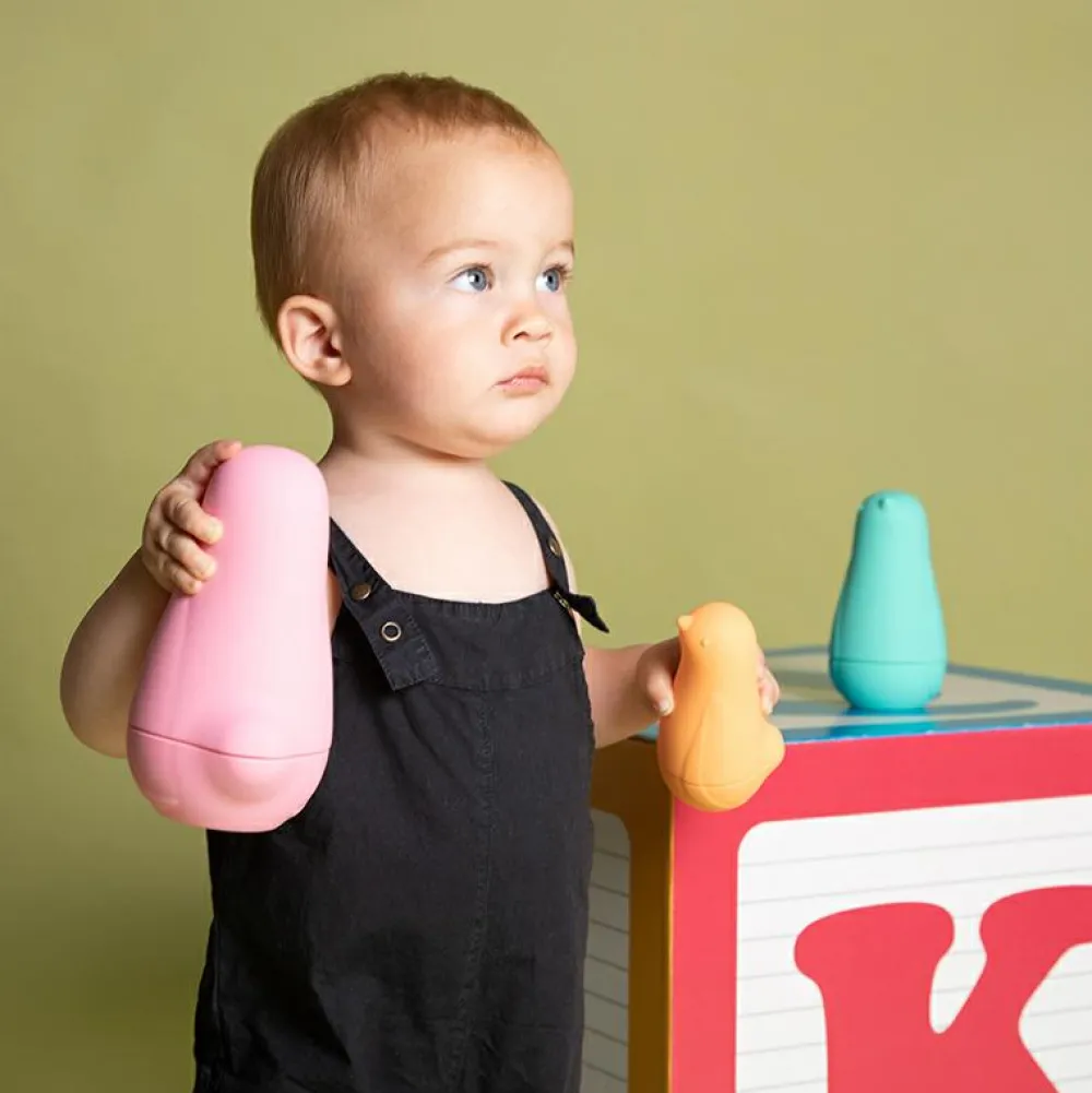Bidelegetøj|Babylegetøj< Babushka-fugle - Pink