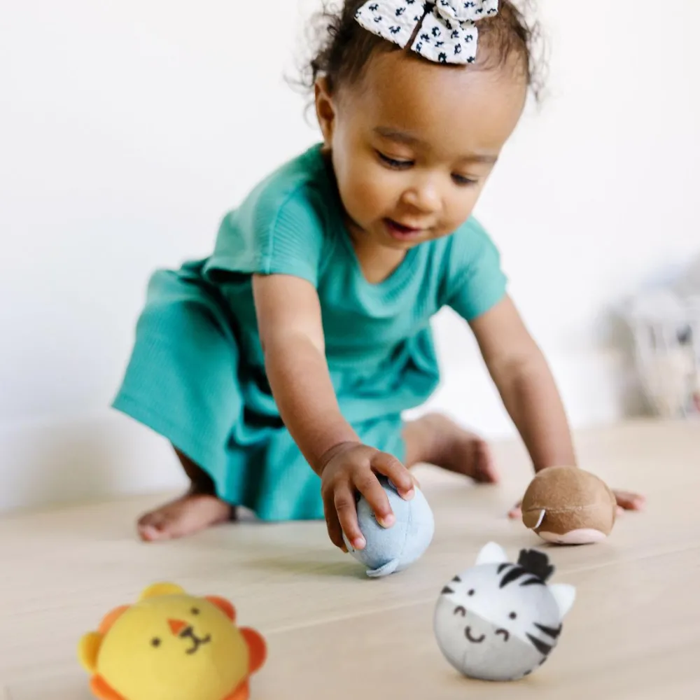 Bolde|Babylegetøj<Melissa & Doug Babybold - Safarivenner, 4 stk