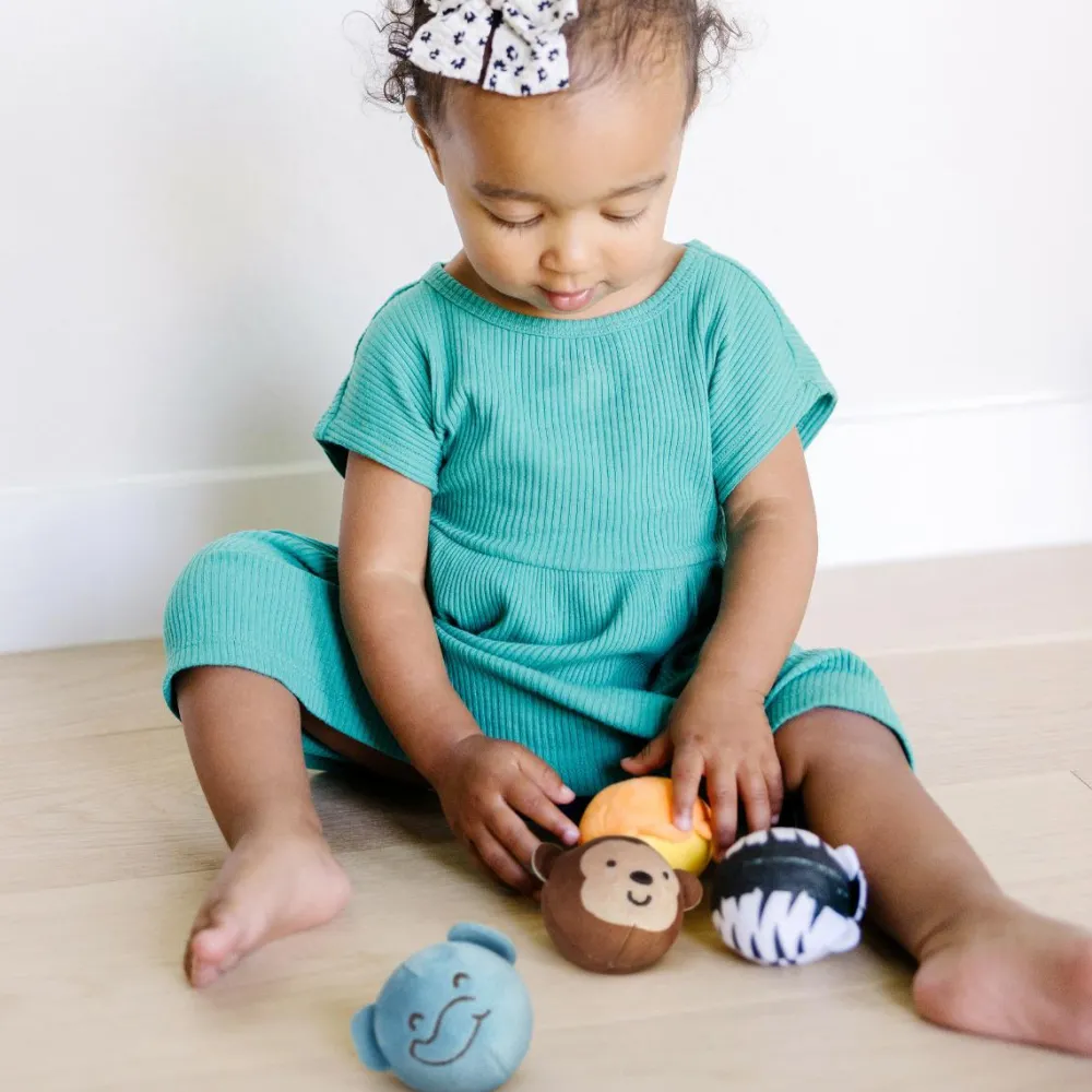 Bolde|Babylegetøj<Melissa & Doug Babybold - Safarivenner, 4 stk