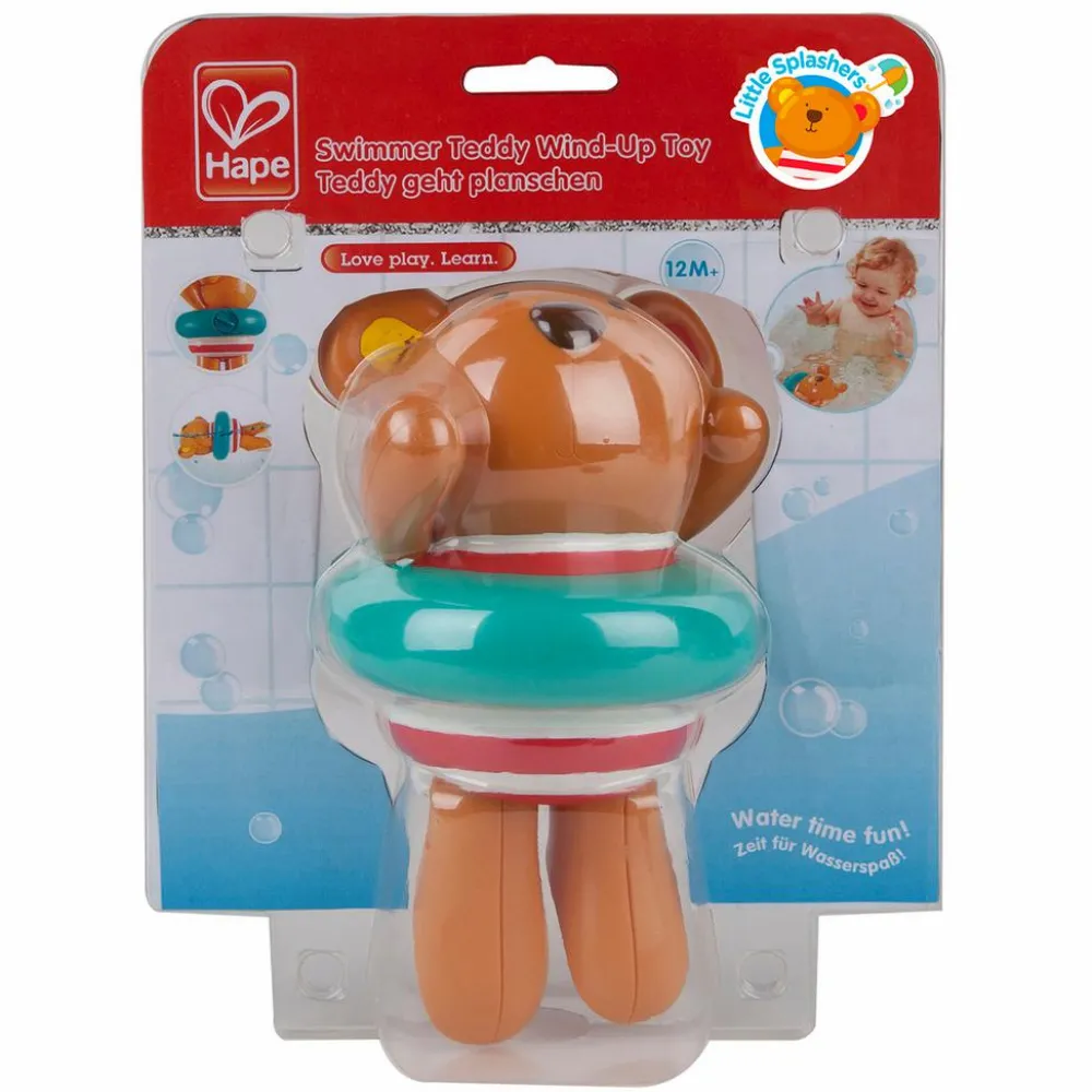 Tumlinge Legetøj|Badelegetøj<Hape Badeleg m. optræk - Svømmende Teddy
