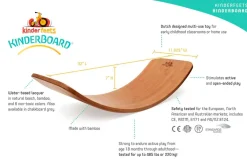 Grovmotorik|Balanceleg<Kinderfeets Balancebræt Kinderboard - Bambus