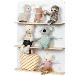 Trælegetøj|Til Børneværelset< Bamse-hotel - Wall of Friends (hvid/natur)