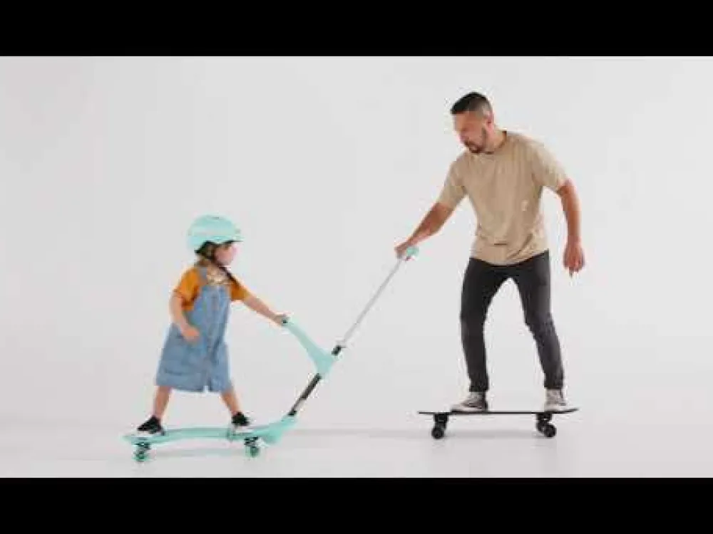Udeleg|Balanceleg<Ookkie Begynder-skateboard - Sort