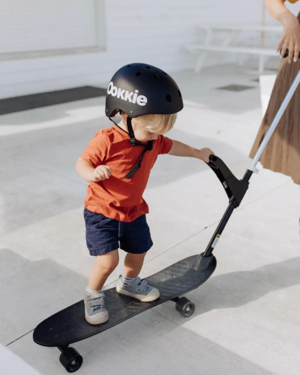 Udeleg|Balanceleg<Ookkie Begynder-skateboard - Sort