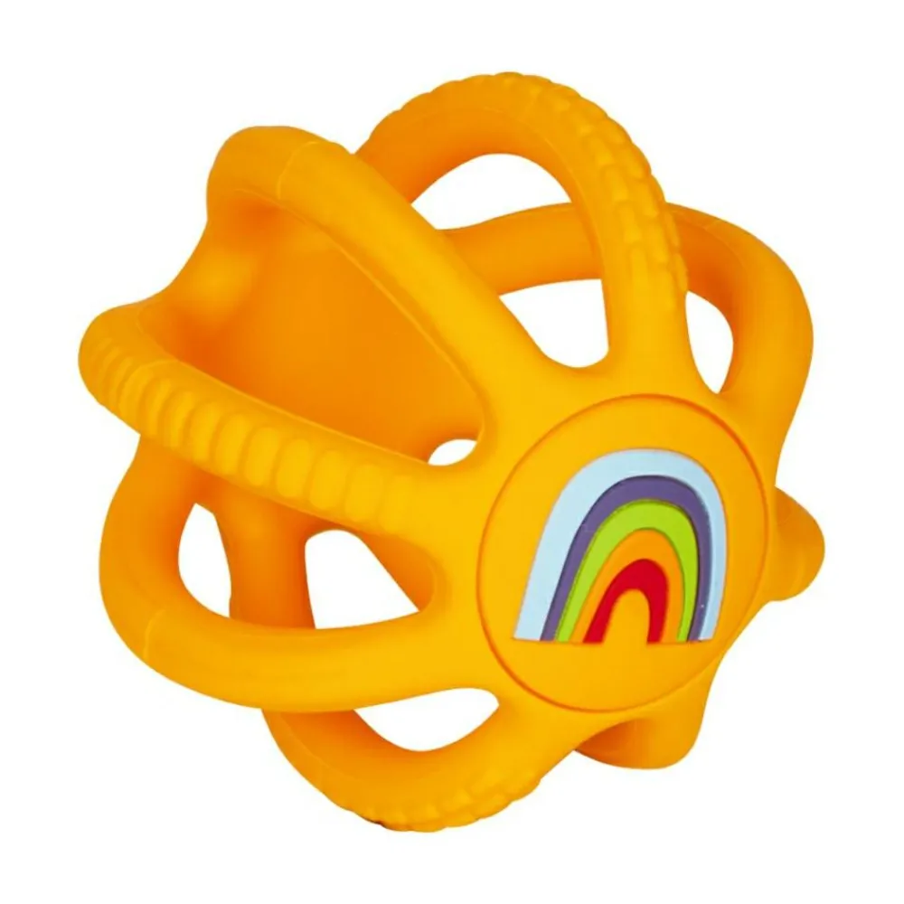 Bolde|Babylegetøj<Spiegelburg Bidebold Ø 7 cm - Regnbue