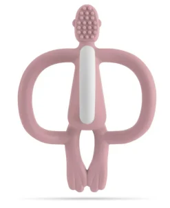 Bidelegetøj|Babylegetøj< Bidering Matchstick Monkey - Støvet rosa