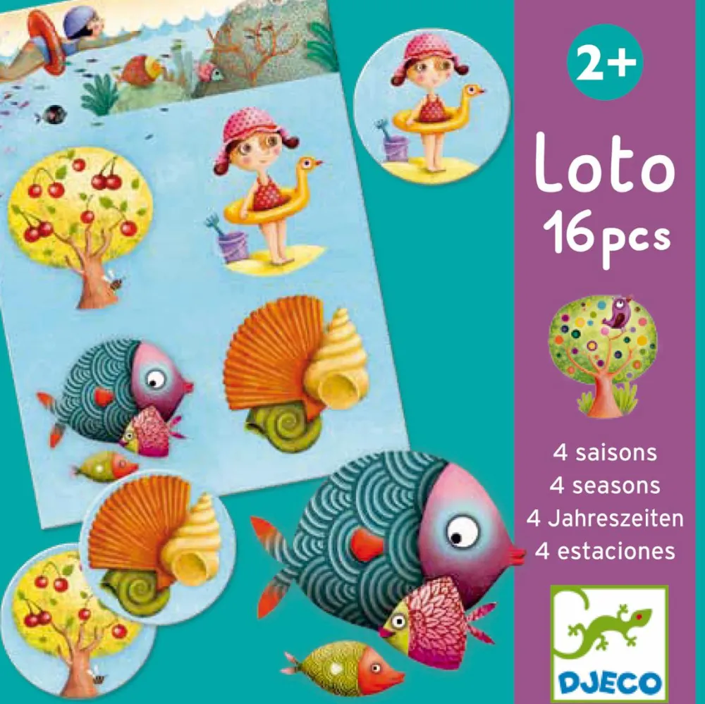Tumlinge Legetøj<Djeco Billedlotteri - De 4 årstider