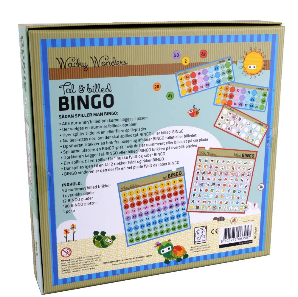 Logik & Talforståelse|Sprog & Leg< Bingo - Tal & billed