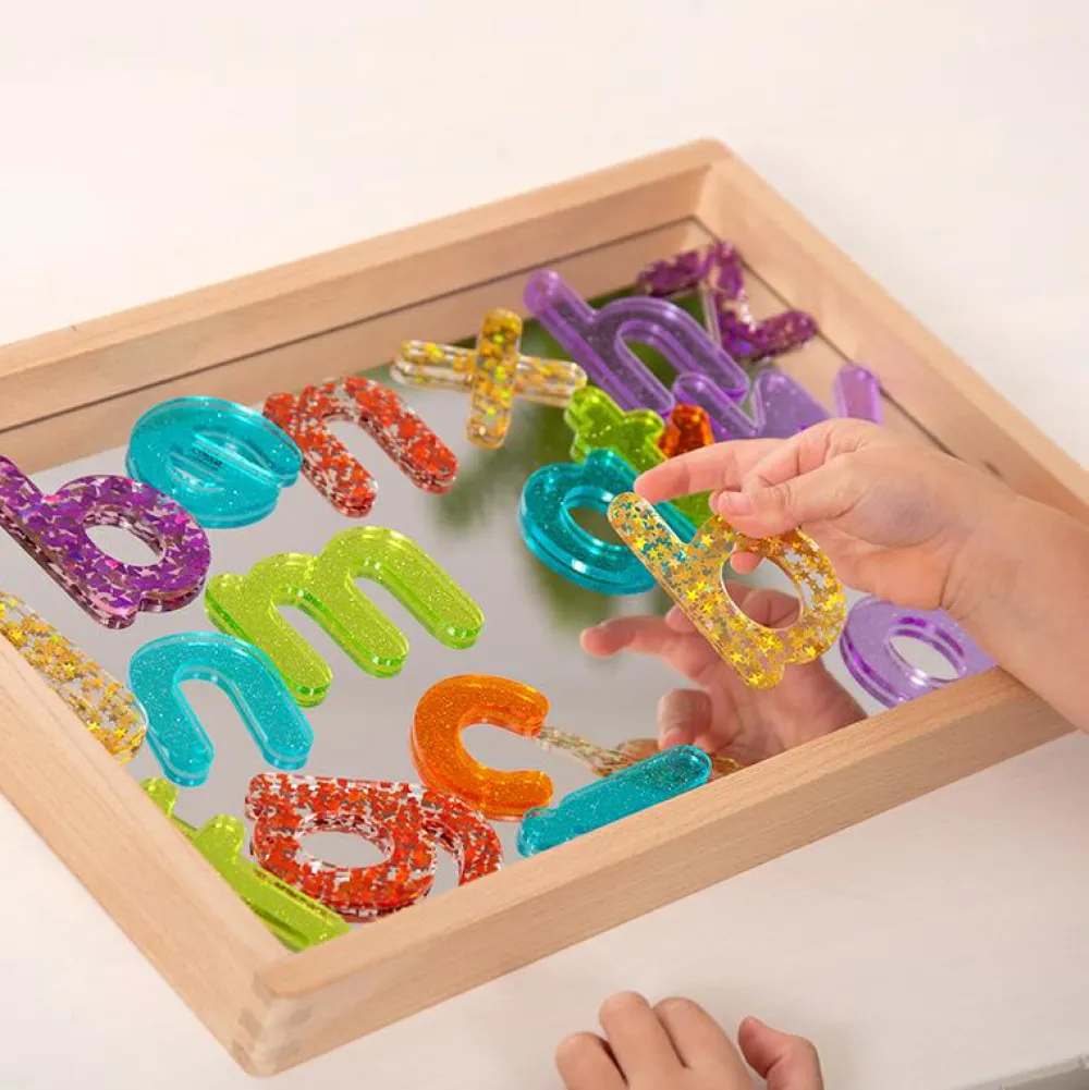 Sprog & Leg|Lysborde<tickit® Bogstaver med glitter, 26 stk