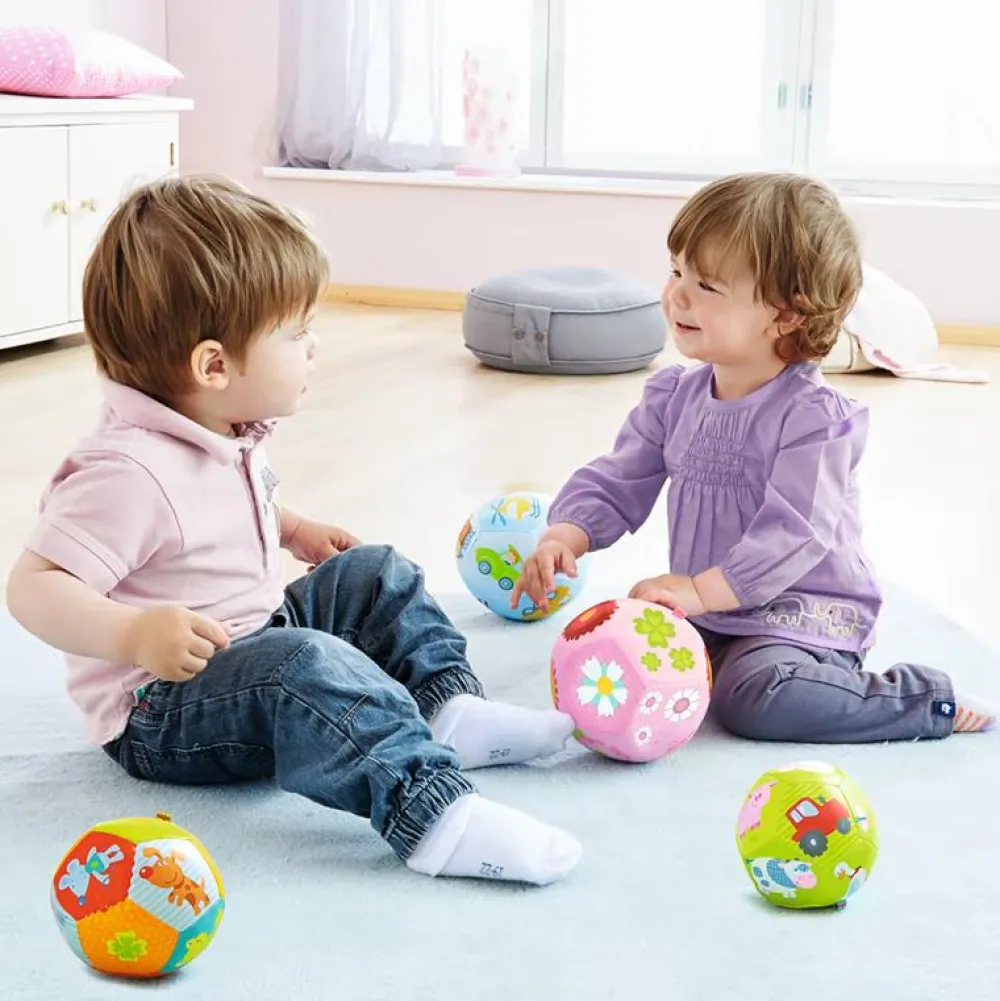Bolde|Babylegetøj<Haba Bold - Blomster, Ø14 cm