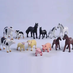 Økologisk Eller Bæredygtig|Dyrefigurer<Green Rubber Toys Bondegårdsdyr - Sæt med 13 dyr