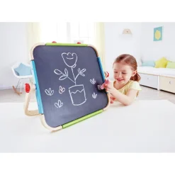 Tegne- & Malegrej<Hape Bordstaffeli m. kridttavle & whiteboard