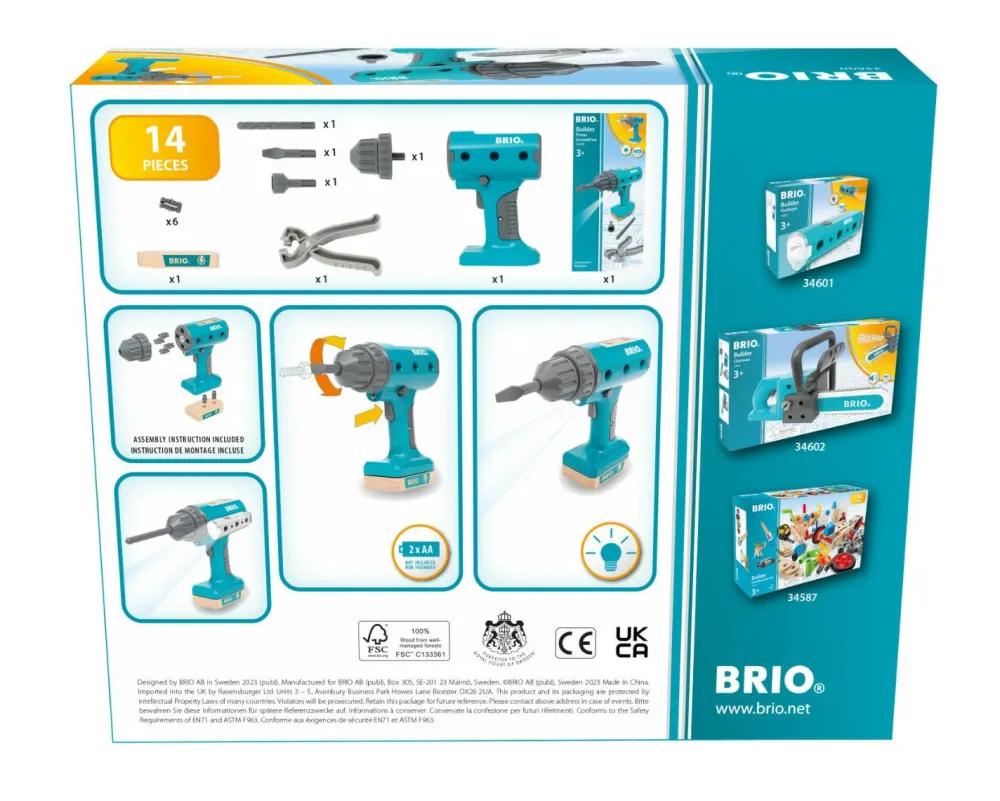 Robot Legetøj|Byggesæt< BRIO Builder - Skruemaskine