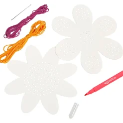 Finmotorik|Kreativ Leg<Creativ Company Broderisæt karton - Blomster
