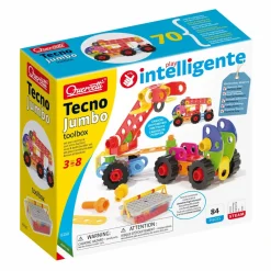 Byggesæt<Quercetti Byggesæt Tecno Jumbo m. 84 dele