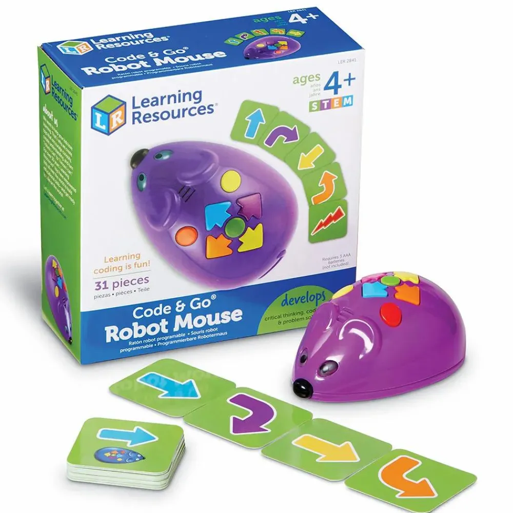 Stem Læringslegetøj|Robot Legetøj<Learning Resources Code & Go Robotmus
