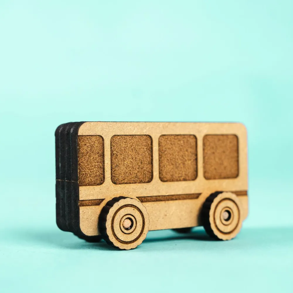 Tegne- & Malegrej|Legebiler<Crateit Town - Bus, 1 stk