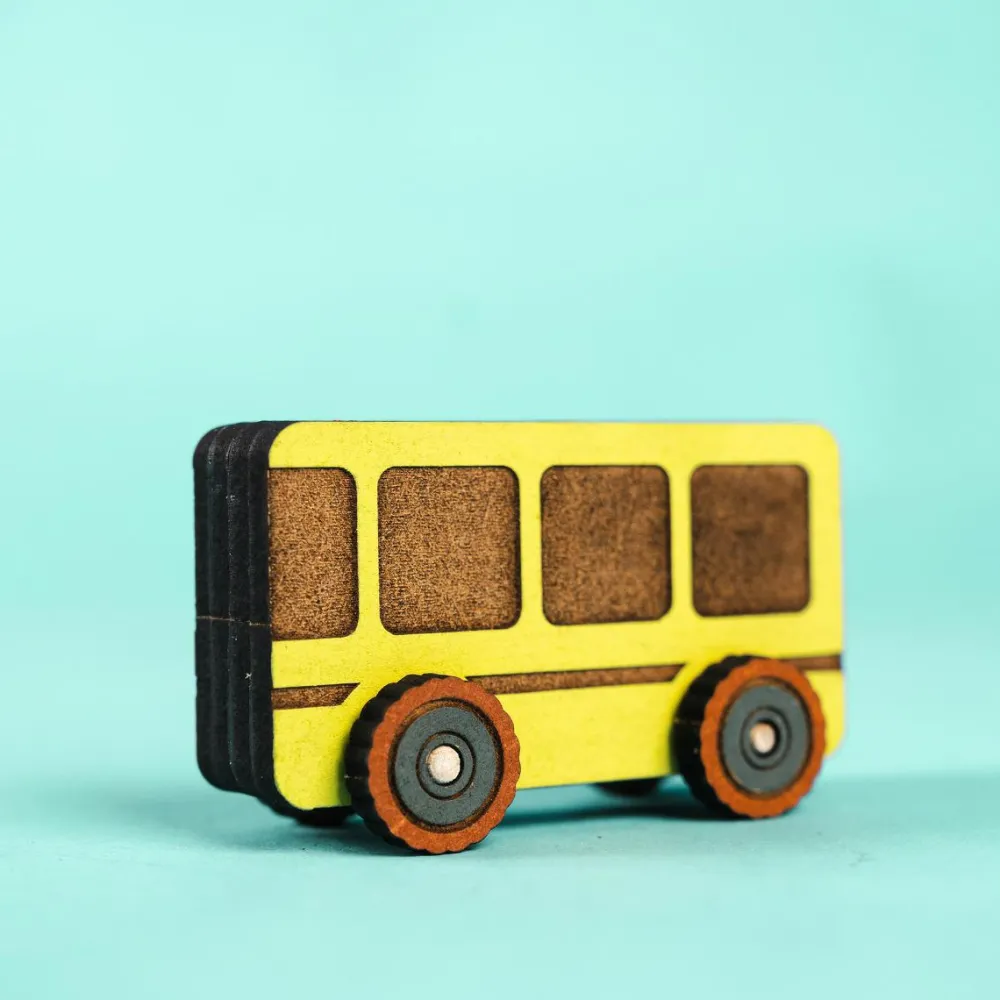 Tegne- & Malegrej|Legebiler<Crateit Town - Bus, 1 stk