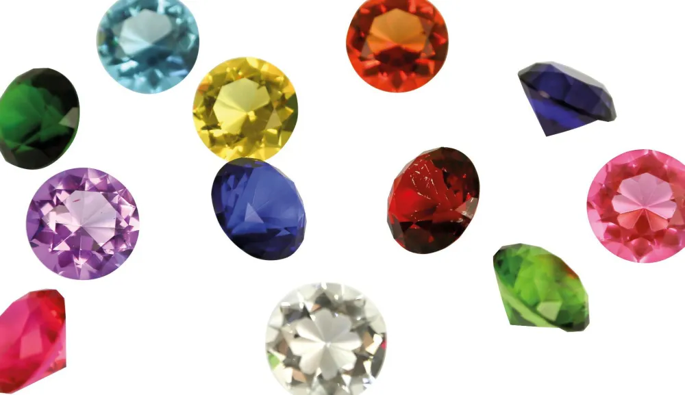 Bliv Forundret< Diamanter Ø3 cm. - Multi - 12 stk