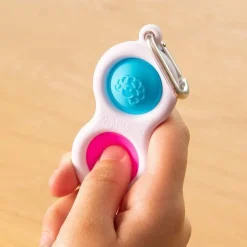 Taktil / Følesans|Finmotorik<Fat Brain Toys Dimpl - Boblepanel nøglering (ass. farver) 1 stk.