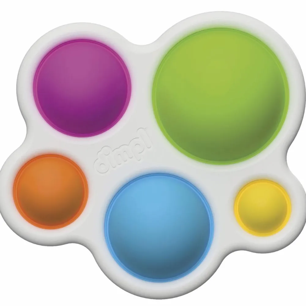 Fidget Toys|Tumlinge Legetøj<Fat Brain Toys Dimpl - Boblepanel regnbue
