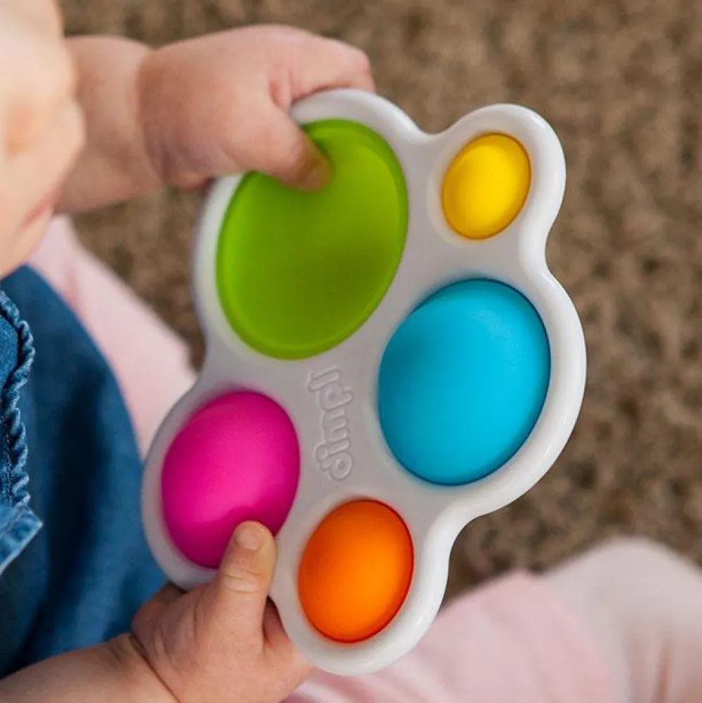 Fidget Toys|Tumlinge Legetøj<Fat Brain Toys Dimpl - Boblepanel regnbue