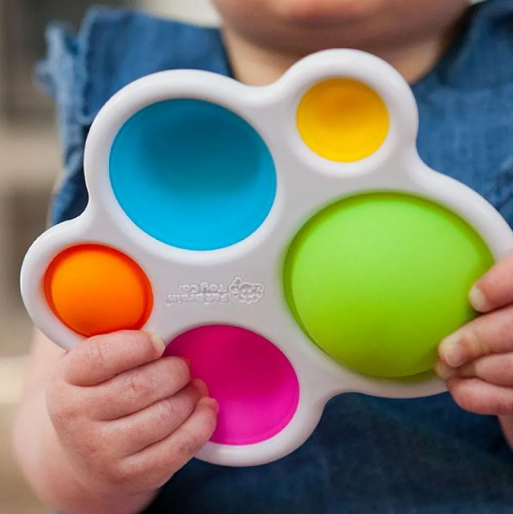 Fidget Toys|Tumlinge Legetøj<Fat Brain Toys Dimpl - Boblepanel regnbue
