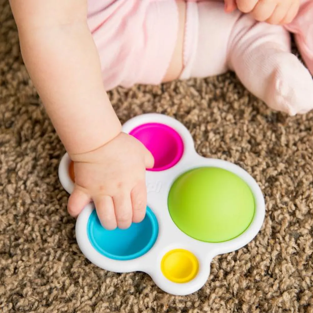 Fidget Toys|Tumlinge Legetøj<Fat Brain Toys Dimpl - Boblepanel regnbue