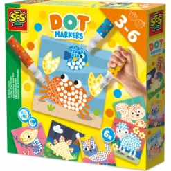 Tegne- & Malegrej<SES Creative Dot Markers XXL - Aktivitetskort