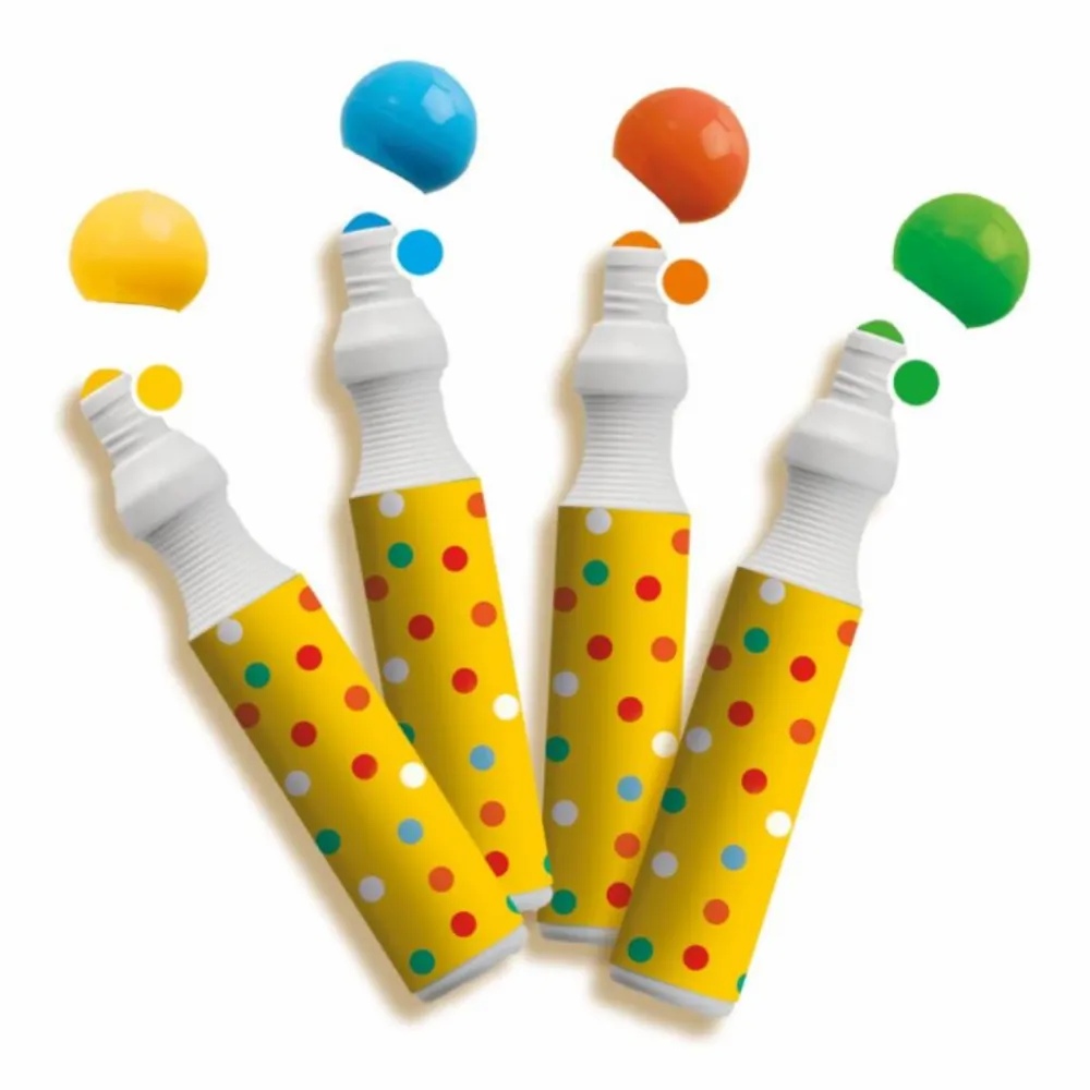 Tegne- & Malegrej<SES Creative Dot Markers XXL, 4 stk