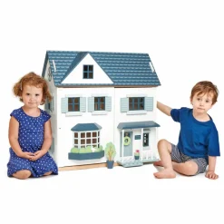 Økologisk Eller Bæredygtig|Trælegetøj<Tender Leaf Dukkehus - Dovetail House (ekskl. møbler)