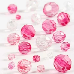 Påske|Lav Selv Smykker<Creativ Company Facetperlemix - Pink, 45 gr.