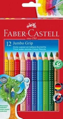 Vis Alle Varer (Særlige Behov)|Legetøj Til Ferien<Faber-Castell Farveblyanter Jumbo Grip 12 stk