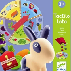Taktil / Følesans|Spil<Djeco Følespil - Tactilo Loto, På bondegården