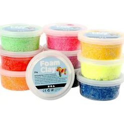 Påske|Kreativ Leg<Creativ Company Foam Clay 10 x 35 gr. - Basisfarver