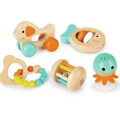 Rangler|Bidelegetøj<Hape Gavesæt til baby, 5 dele