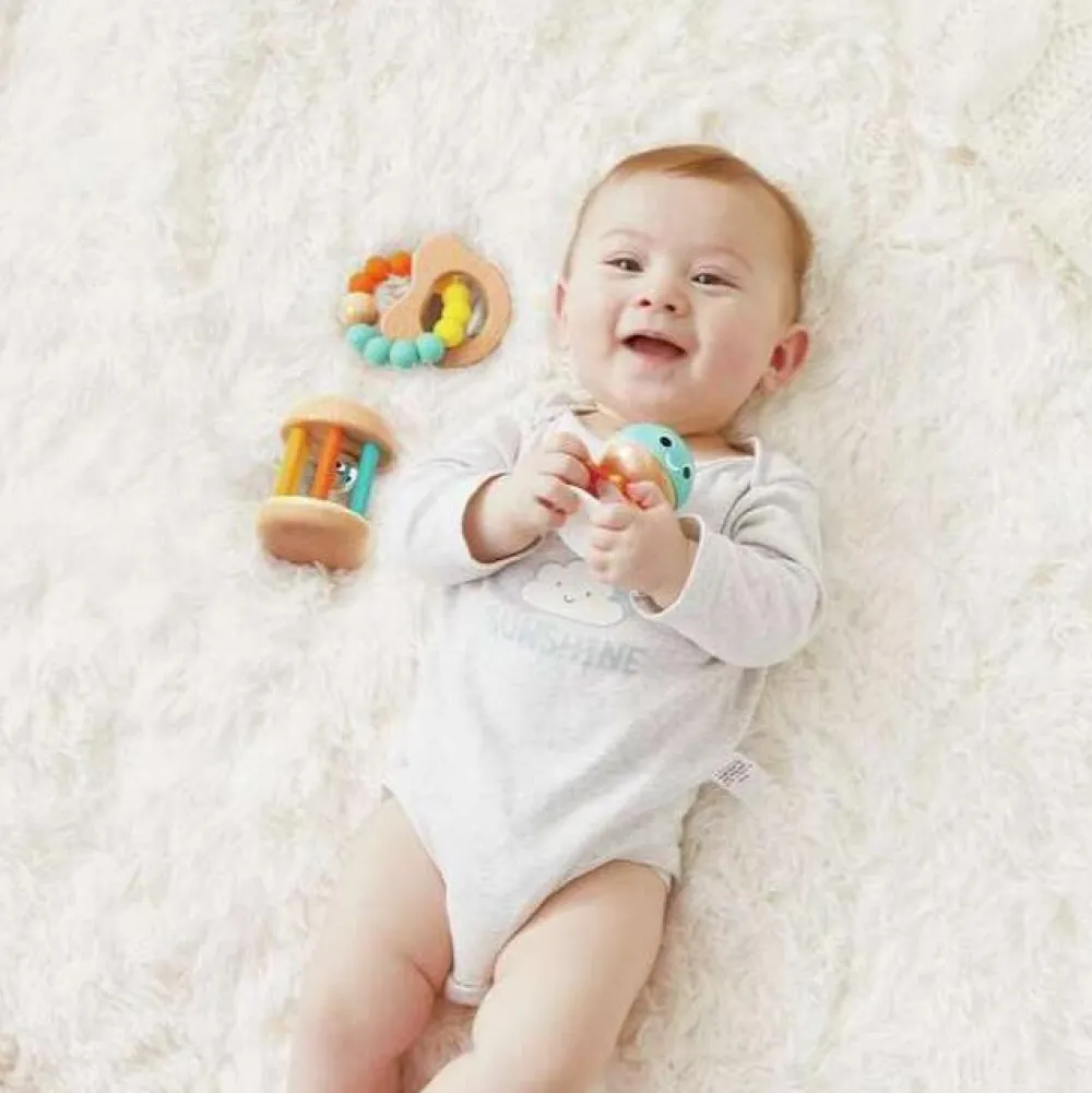 Rangler|Bidelegetøj<Hape Gavesæt til baby, 3 dele