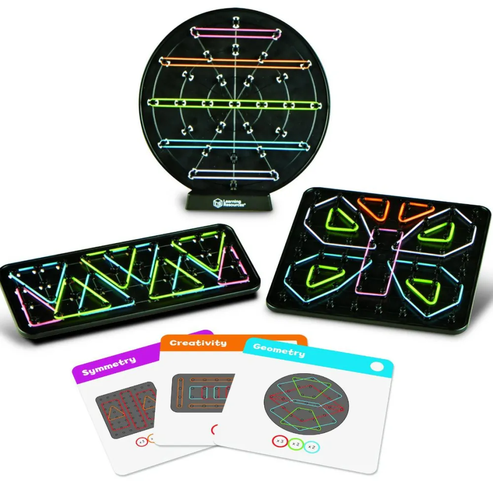 Finmotorik|Stem Læringslegetøj<Learning Resources Geoboard - Lav former med elastikker