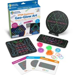 Finmotorik|Stem Læringslegetøj<Learning Resources Geoboard - Lav former med elastikker