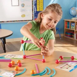Stem Læringslegetøj|Matematik & Leg<Learning Resources Geometrisk byggesæt, 129 dele