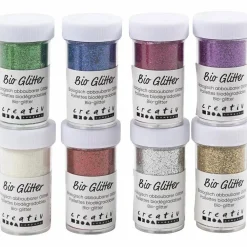 Påske|Jul<Creativ Company Glimmer - Basis, 8 x 27 ml.
