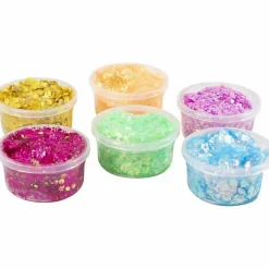 Påske|Kreativ Leg<Creativ Company Glitter Clay 6 x 20 ml - Basisfarver