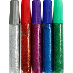 Kreativ Leg|Jul<Creativ Company Glitterlim 10 ml. - Kulørt, 5 stk
