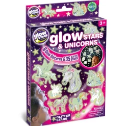 Astronomi<Brainstorm Glow - Enhjørninger + stjerner, 43 dele