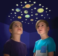 Astronomi<Brainstorm Glow - Planeter + stjerner, 43 dele