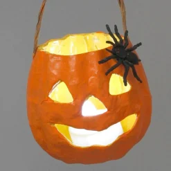 Halloween<Creativ Company Græskarhoved m. ophæng (H: 8,5 cm.)
