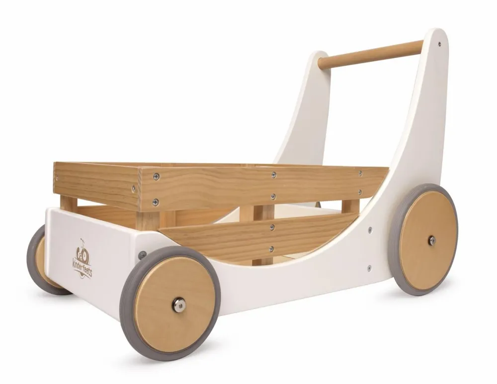 Babylegetøj<Kinderfeets Gåvogn - Hvid