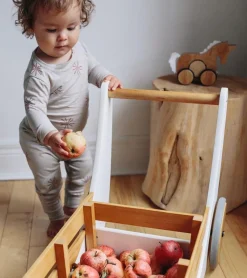 Babylegetøj<Kinderfeets Gåvogn - Hvid