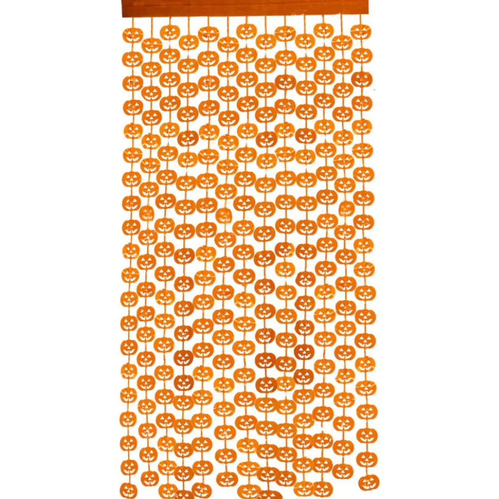 Halloween< Halloween forhæng - Græskar, 100 x 200 cm